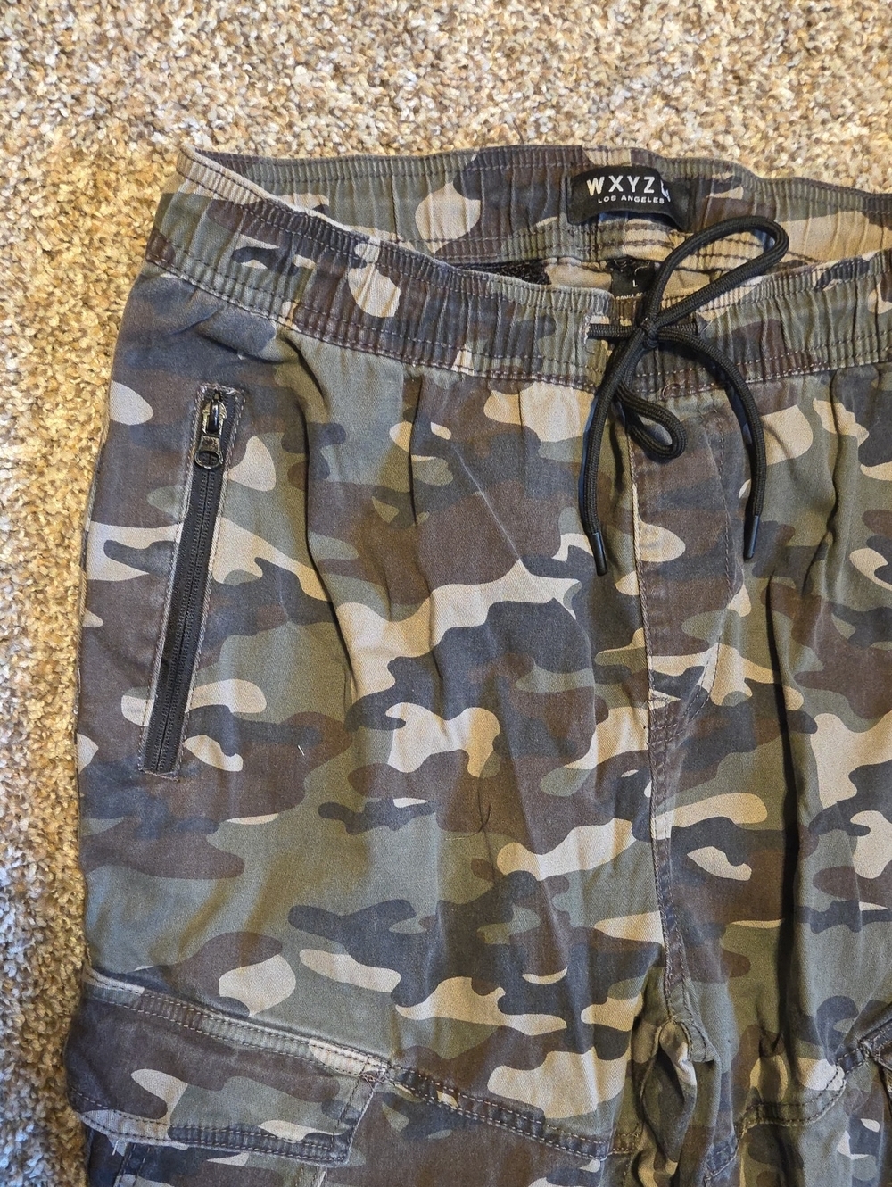 WXYZ Los Angeles Camo Cargo Jogger Pants - Picture 6 of 10